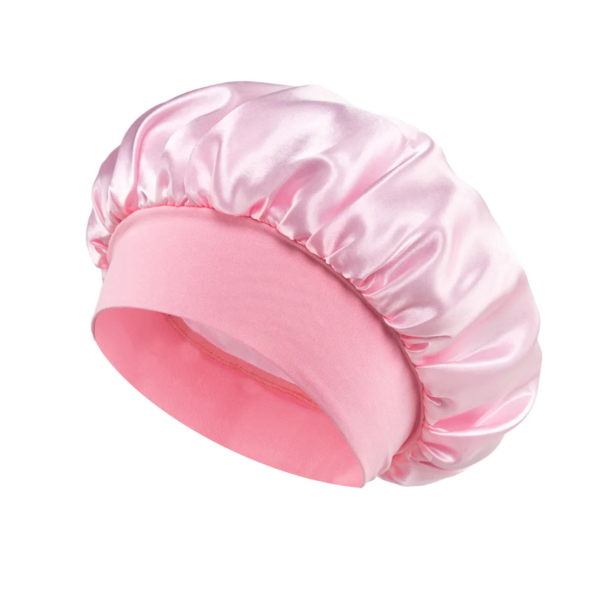 Weiche, seidengefütterte Haube aus Satin