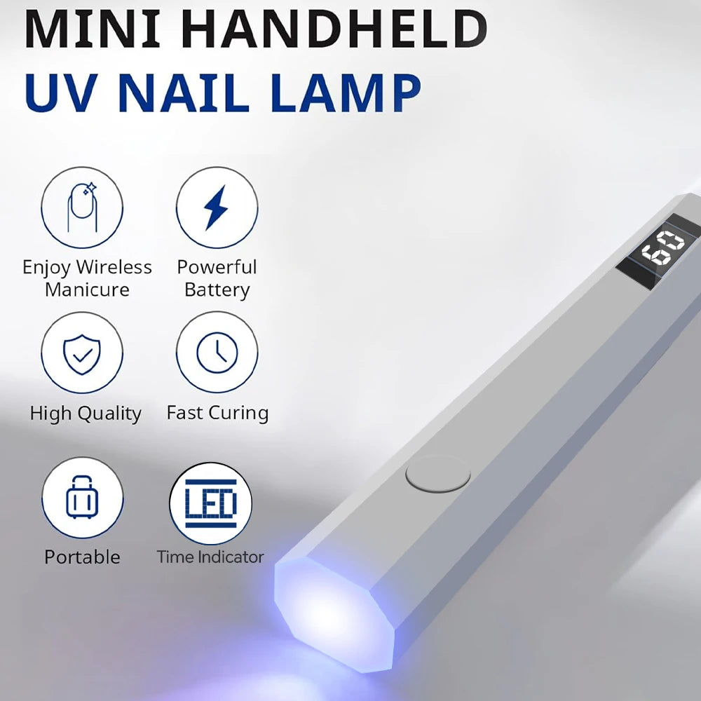 Mini-UV-Nagellampe, wiederaufladbar