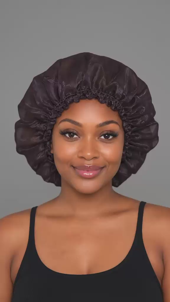 Breathable Satin Sleep Bonnet – Soft Hair Protection Cap